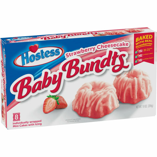 Hostess Baby Bundts Strawberry Cheesecake - 284g