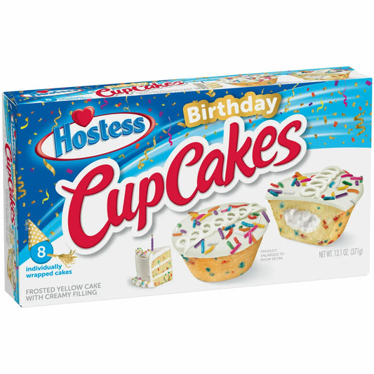 Hostess Birthday CupCakes 371g