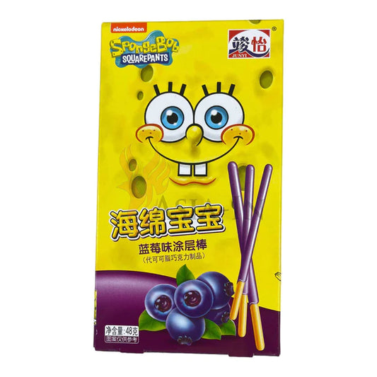 Junyi Spongebob Blueberry Sticks – 48 g