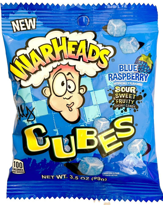 Warheads Cubes Blue Rasberry 99g