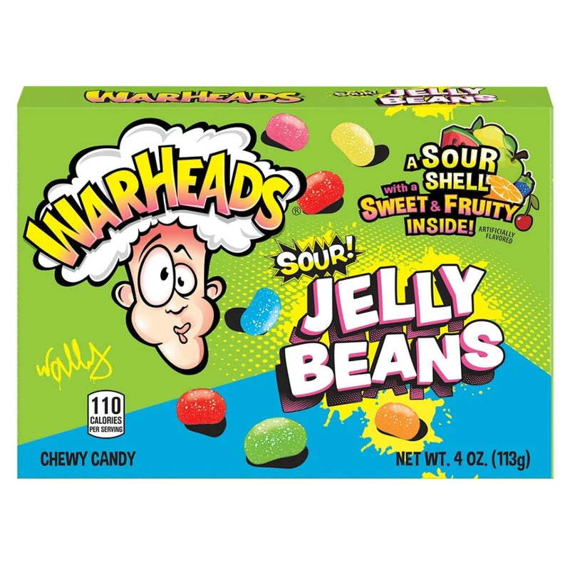 Warheads Sour Jelly Beans - 113g